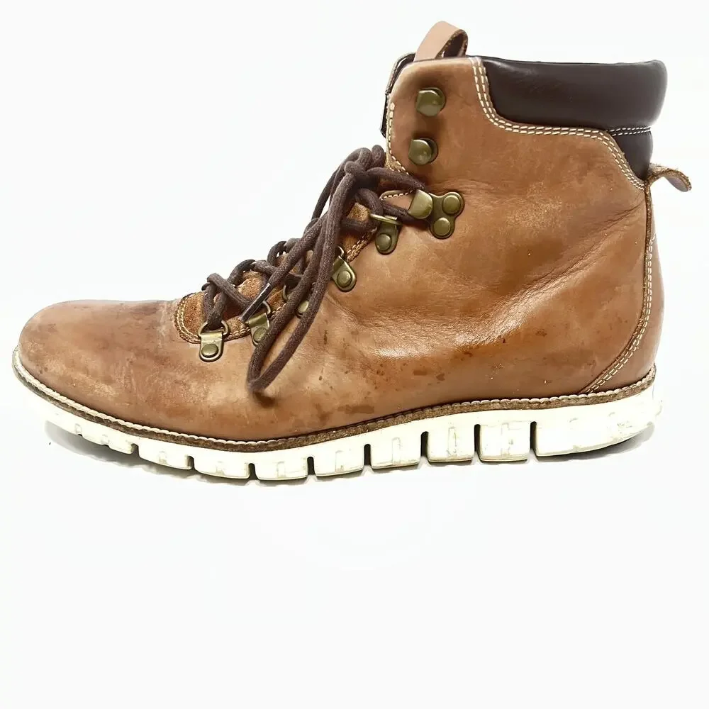Cole Haan ZeroGrand Waterproof Hiker C25555 Woodbury Leather Boots Men's 9.5 M